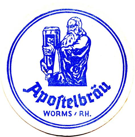 worms wo-rp apostel rund 2a (215-apostelbru worms rh-blau)